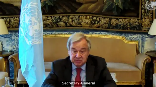 UN Secretary General Antonio Guterres