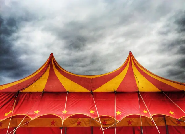 Circus tent stock image