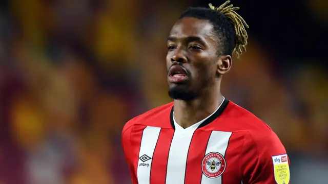 Ivan Toney in action for Brentford