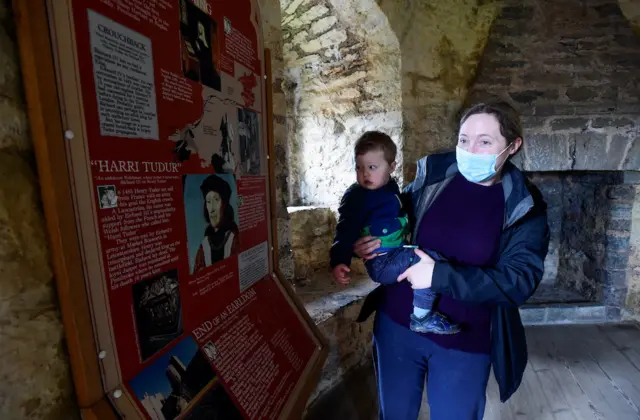 Caroline Holt visits the room at Pembroke Castle where Henry VII was born