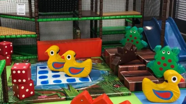 Some of the soft play equipment