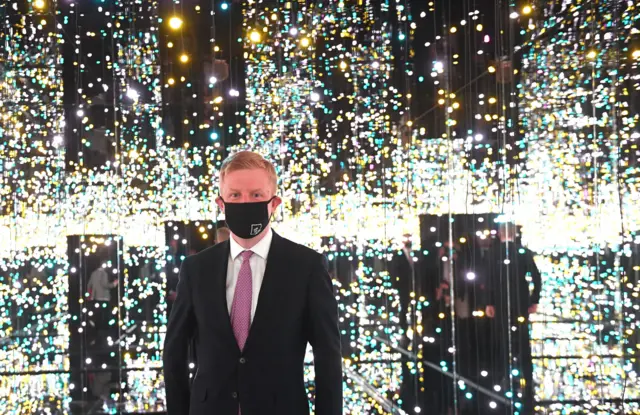 Secretary of State for Digital, Culture, Media and Sport Oliver Dowden at the Tate Modern in London