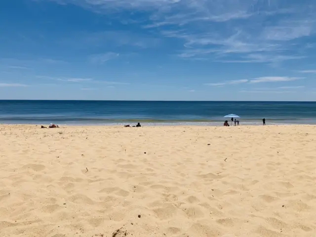 The beach in Faro