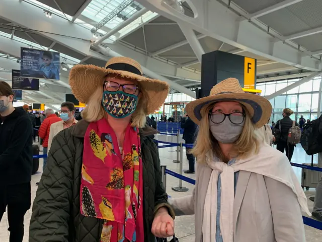 Nellie and Jill who are heading to Portugal