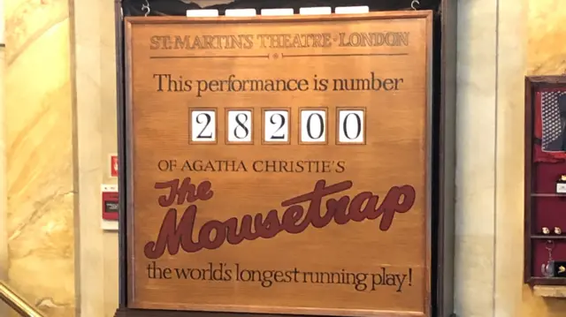 The Mousetrap counter had been stuck on the same number since March 2020