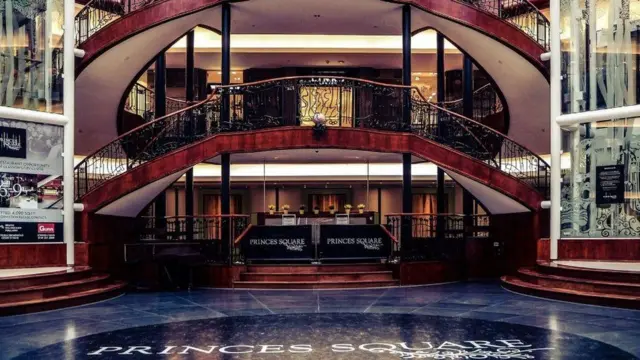 Princes Square in Glasgow city centre was renovated in 1987