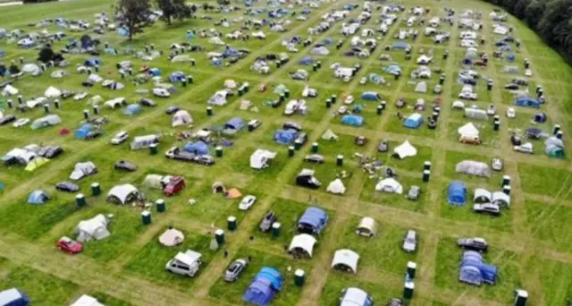 Tents at festival