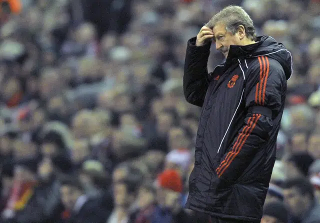 Roy Hodgson at Anfield in 2010