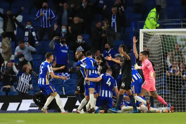 Dan Burn scores for Brighton