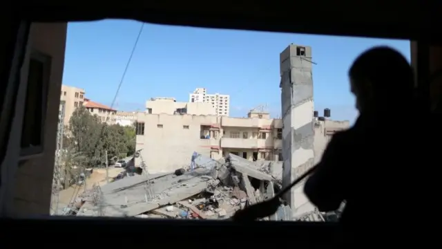 Destroyed buildings in Gaza