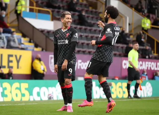 Roberto Firmino scores for Liverpool