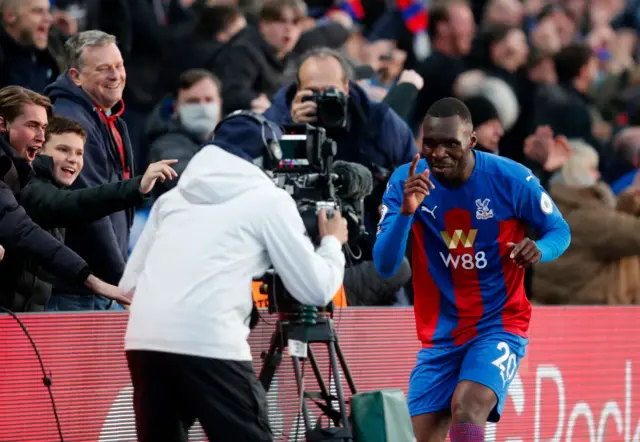 Christian Benteke scores for Crystal Palace