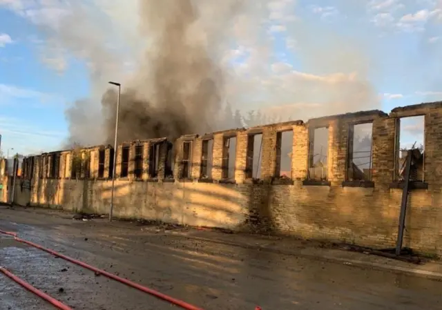 Fire at Bradford warehouse