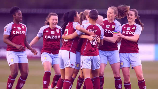 Aston Villa celebrate