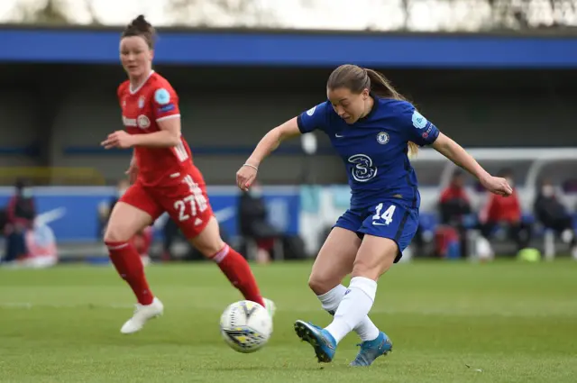 Fran Kirby scores for Chelsea