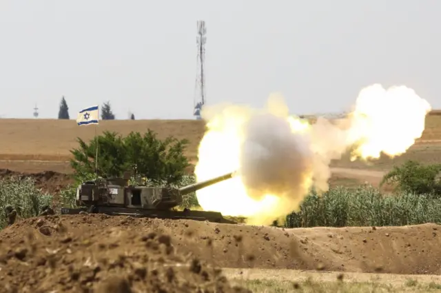 Israeli artillery unit fires near border with Gaza