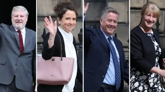 Angus Robertson, Mairi Gougeon, Keith Brown and Shona Robison