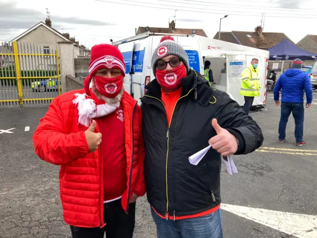 Fans at the final