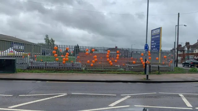 Orange balloons