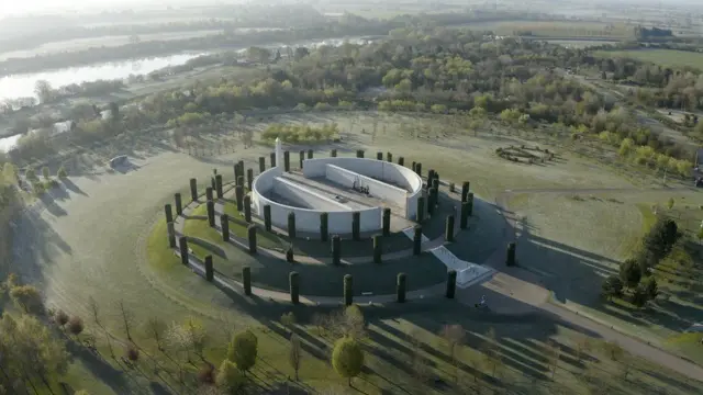 Memorial at the arboretum