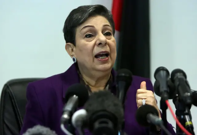 The veteran Palestinian politician, Hanan Ashrawi