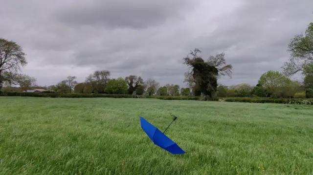 Wind and rain in Sutton Bonington