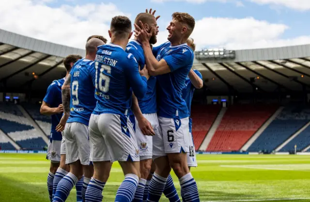 St Johnstone celebrate