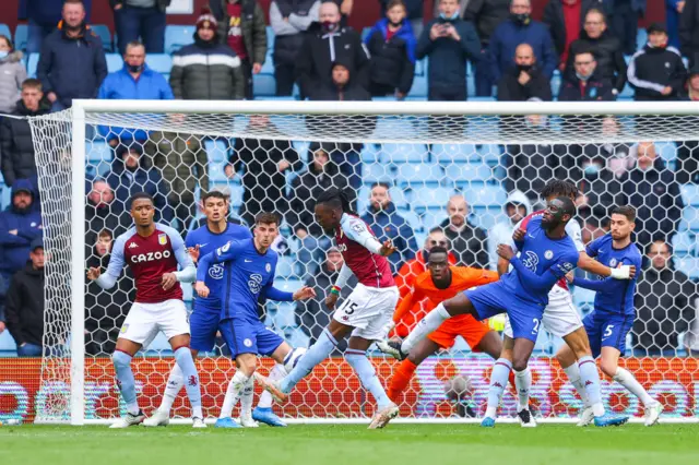 Bertrand Traore scores for Aston Villa