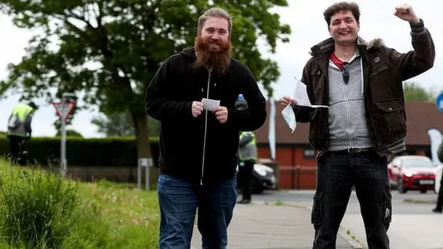 Morecambe fans head to the game