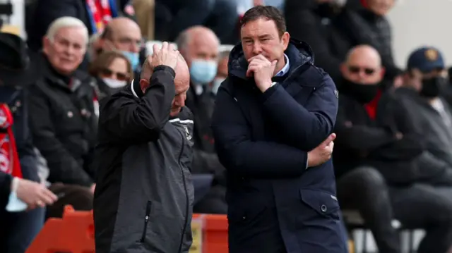 Morecambe boss Derek Adams