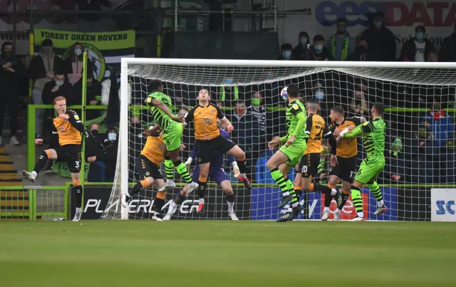 Ebou Adams scores for Forest Green