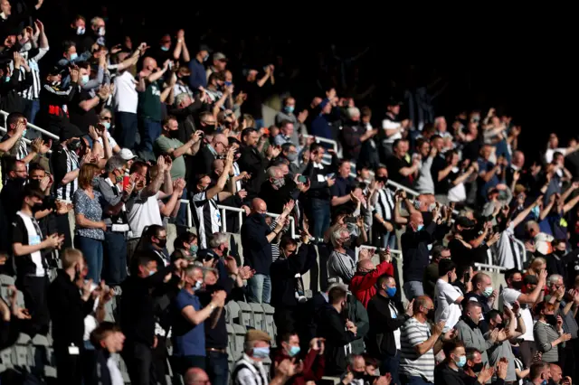 fans in st james park