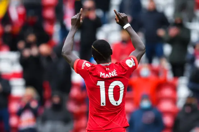 Sadio Mane scores for Liverpool