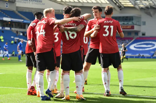 Man United celebrate