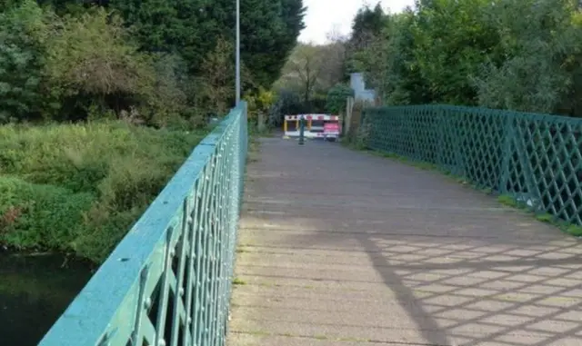 Bridge leading towards Boultham Park