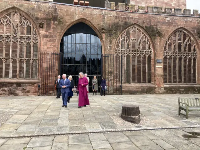 Prince Charles visits Coventry Cathedral