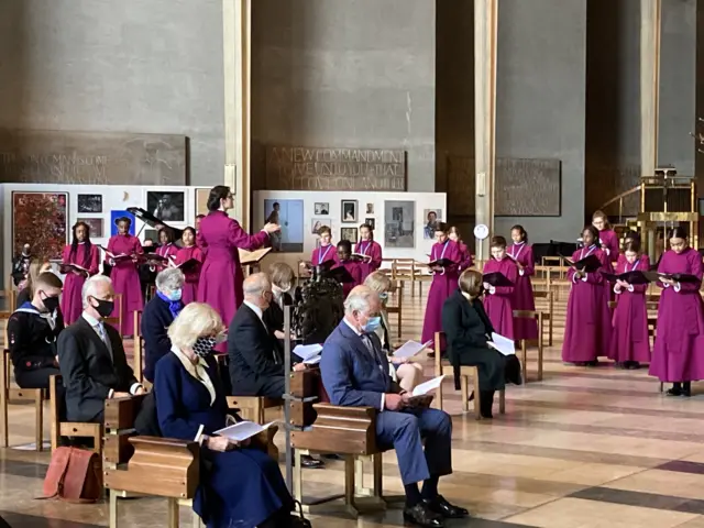 Prince Charles visits Coventry Cathedral