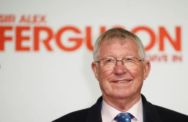 Sir Alex Ferguson attends the world premiere of the documentary Never Give In