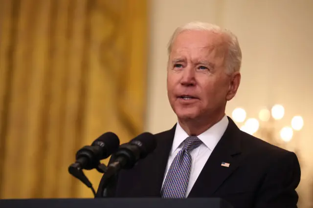 President Joe Biden gives an update on his administration’s COVID-19 response and vaccination program in the East Room of the White House on May 17, 2021 in Washington, DC