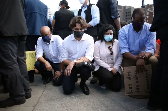 Trudeau took a knee during last year's protests