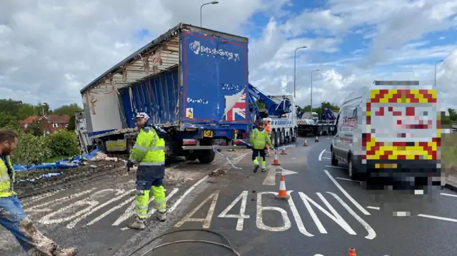 Lorry crash