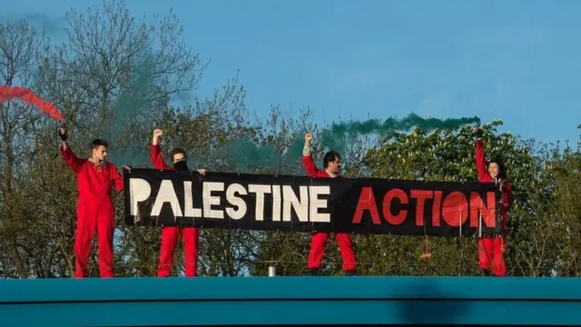 Palestine Action protest in Leicester