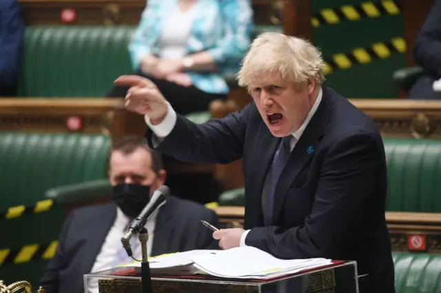 Boris Johnson at PMQs