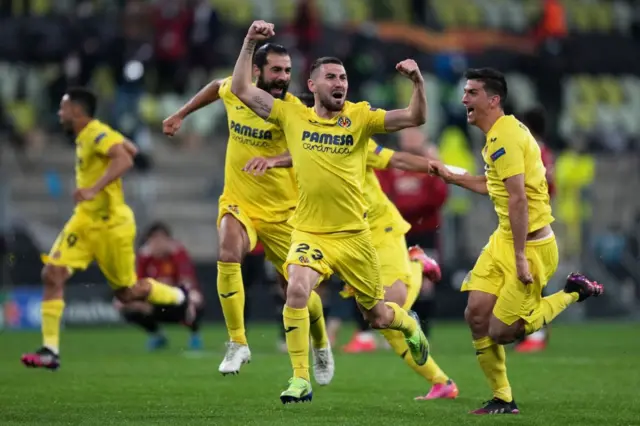 Villarreal celebrate