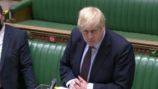 Boris Johnson at Prime Minister's Questions