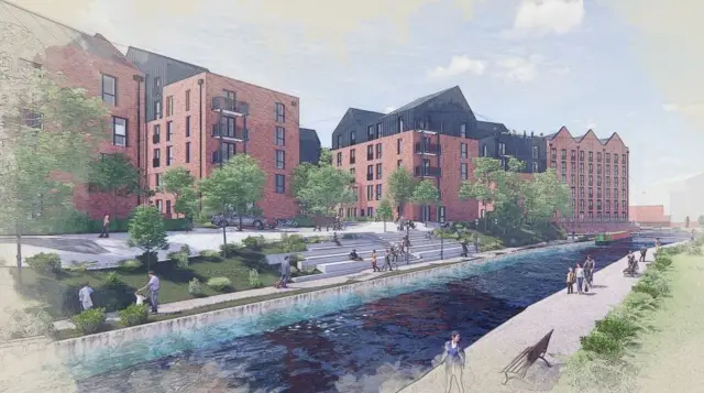 Artist impression of the proposed Union Mill development in Wolverhampton