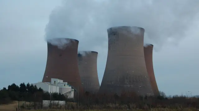 The cooling towers when they were in use