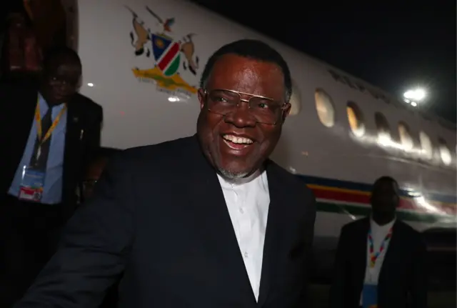 Namibia's President Hage Geingob