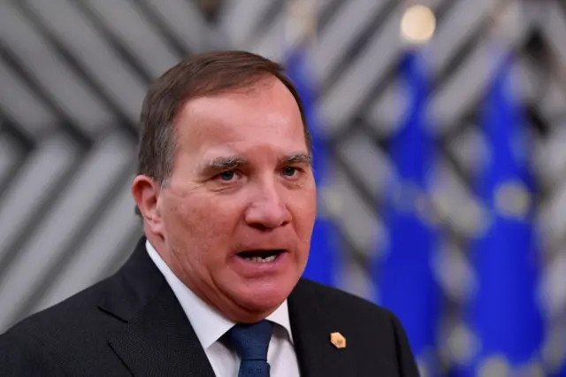 Sweden’s Prime Minister Stefan Löfven (file image)