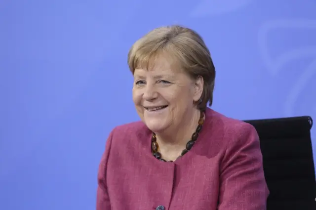 German Chancellor Angela Merkel (CDU) attends a press conference on Thursday 27 May
